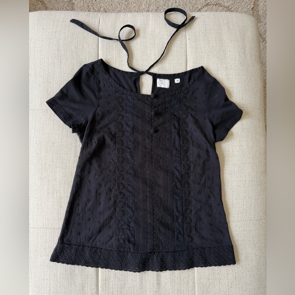 Postmark Anthropologie Woven Top SZ Sm